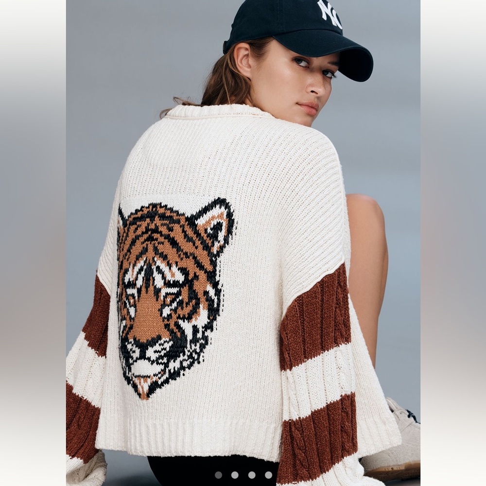 NWT Pilcro Cable Knit Icon Zip-up Jumper XS
